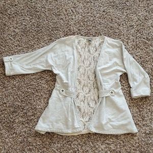 Cardigan/jacket gray/cream